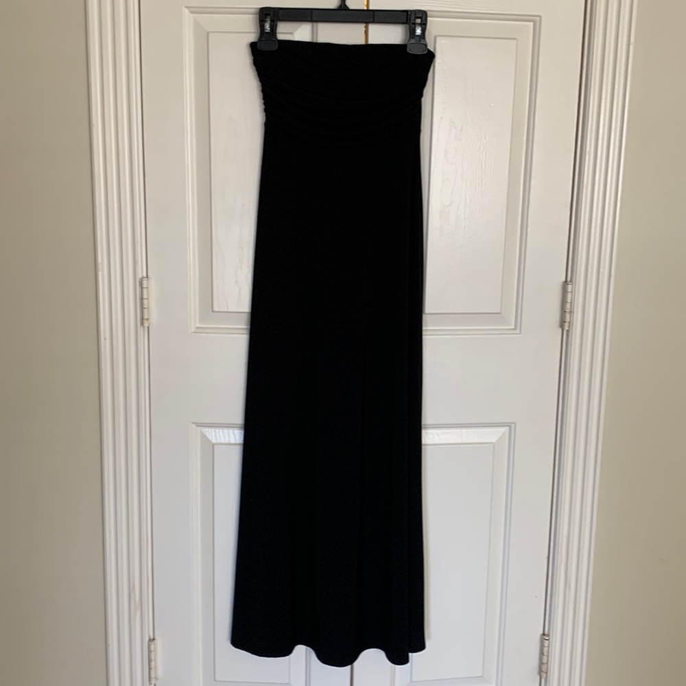 Banana Republic black strapless maxi dress